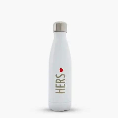 Personalized Insulated Water Bottle - White 500ml