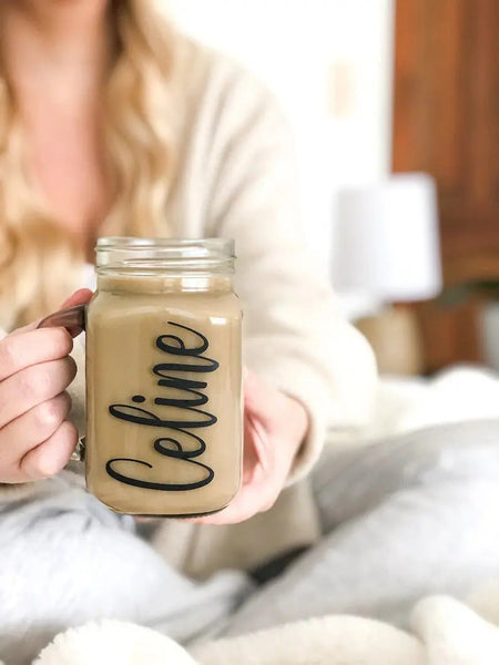 Glass Mason Jar With Metal Lids