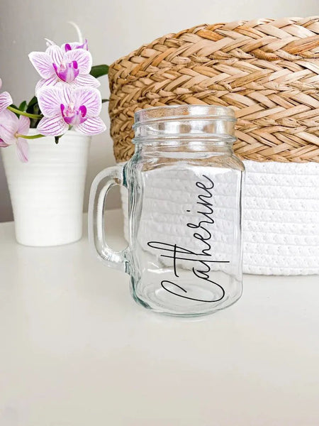 Glass Mason Jar With Metal Lids